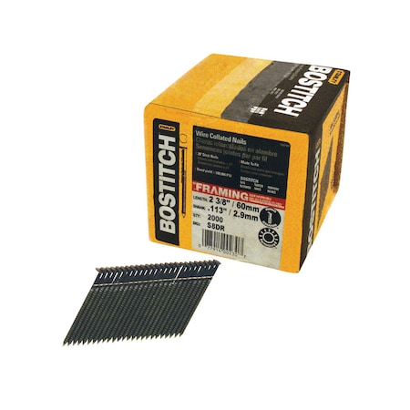 Bostitch Pneumatic Nail, Steel, Coated Finish, 11 ga S8DR-FH